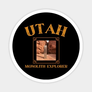 Monolith Explorer Utah Desert Alien Sculpture Utah Monolith Expedition Explorer Gift Magnet